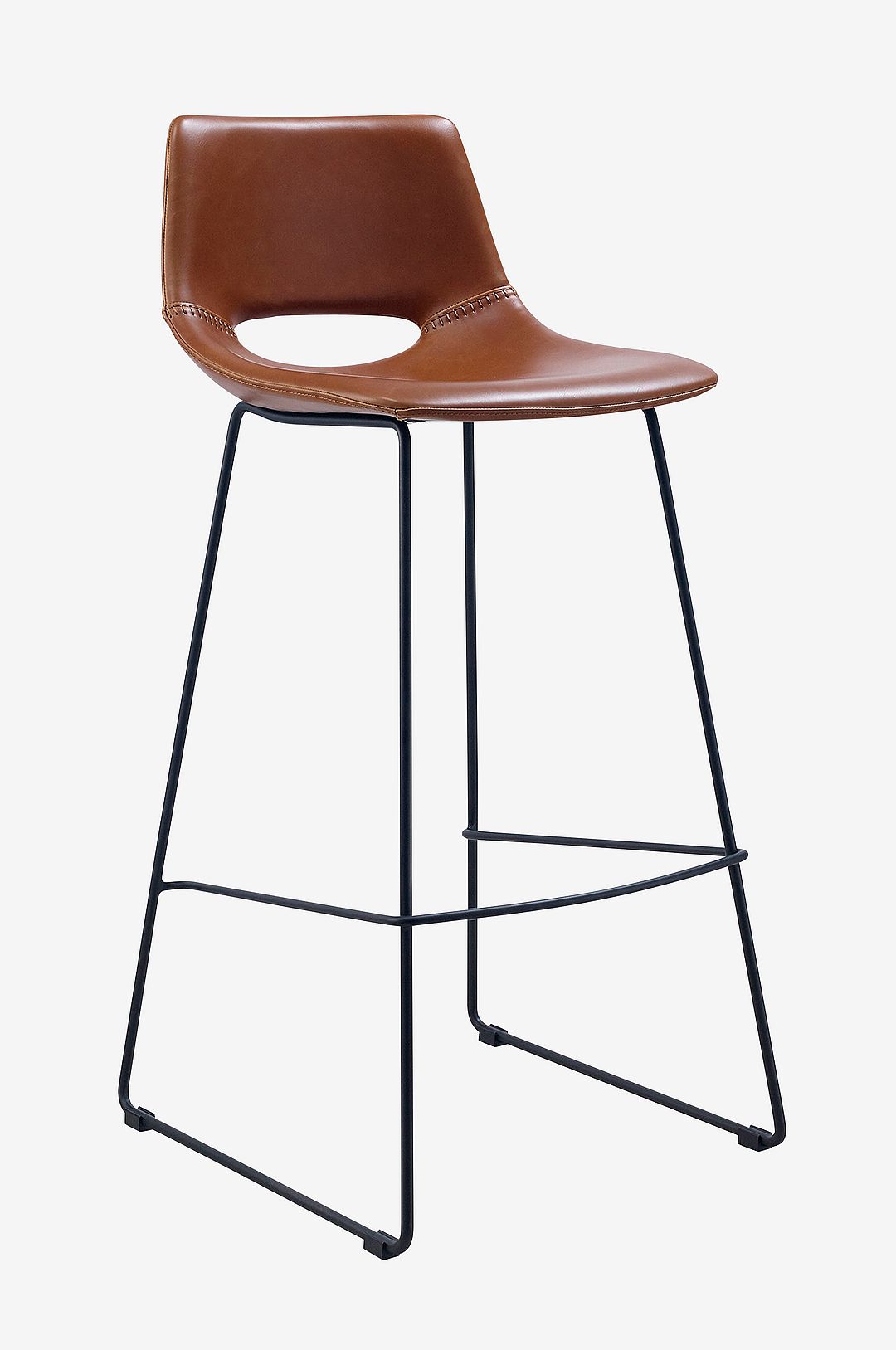 Kave Home – Barstol Ziggy 2-pack, 75 cm – Brun – Barstolar & pallar – Från Homeroom