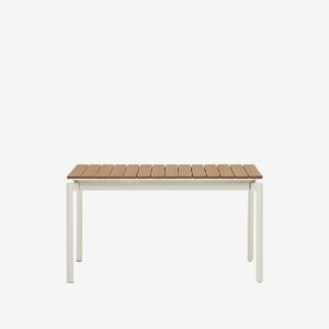 Kave Home – Bord Canyelles, 90-140-200 cm. – Vit – Matbord utomhus – Från Homeroom