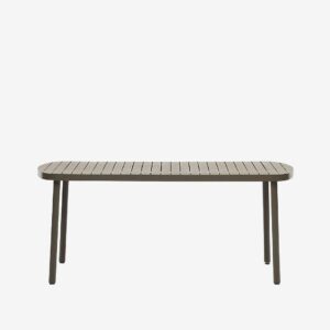 Kave Home – Bord Joncols, 90×180 cm – Grön – Matbord utomhus – Från Homeroom