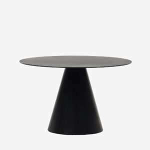 Kave Home – Bord Wilshirein Ø 120 cm – Svart – Matbord – Från Homeroom