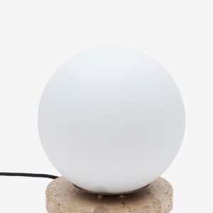 Kave Home – Bordslampa Malachi – Vit – Bordslampor – Från Homeroom