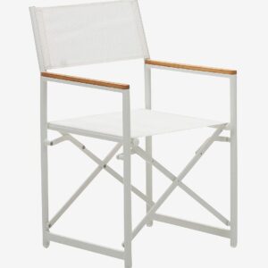Kave Home – Fällbar utomhusstol Llado – Vit – Matstolar – Från Homeroom