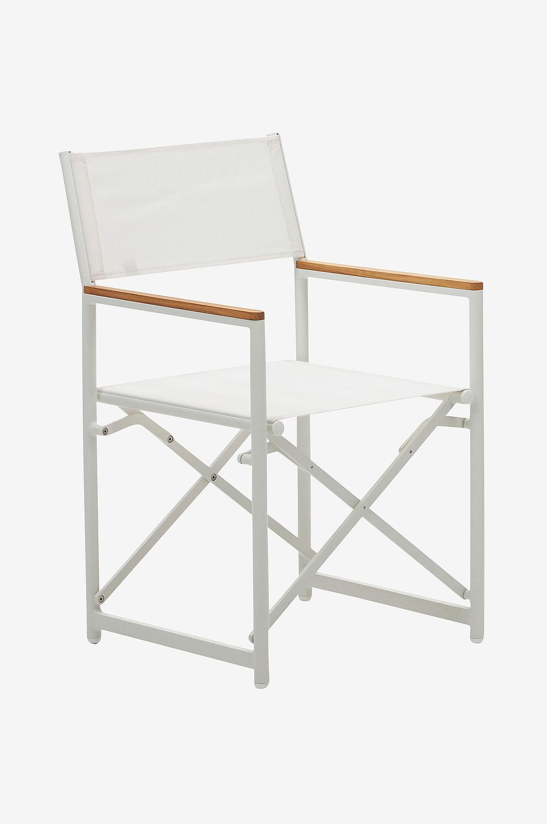 Kave Home – Fällbar utomhusstol Llado – Vit – Matstolar – Från Homeroom
