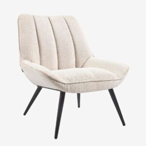 Kave Home – Fåtölj Marline – Vit – Fåtöljer – Från Homeroom