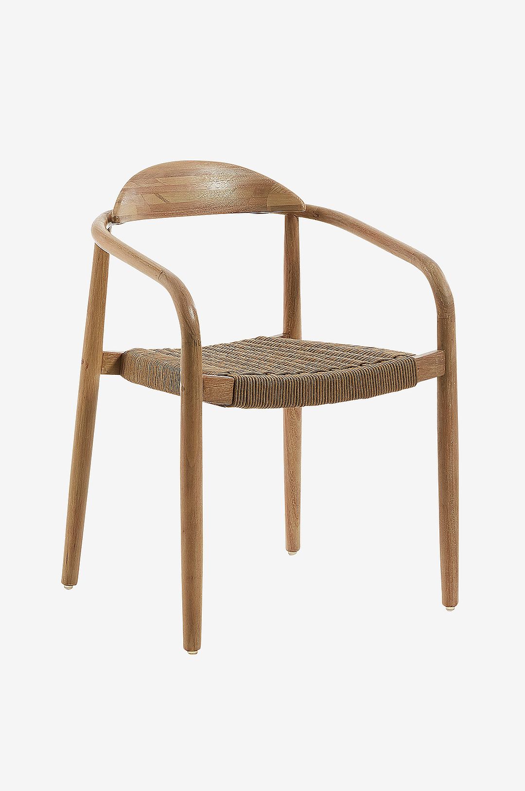 Kave Home – GLYNIS Karmstol, 4-pack – Brun – Matstolar – Från Homeroom