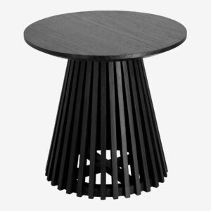 Kave Home – JEANETTE sidobord ø 50 cm – Svart – Soffbord – Från Homeroom