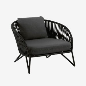 Kave Home – Karmstol Branzie – Grå – Loungemöbler – Från Homeroom