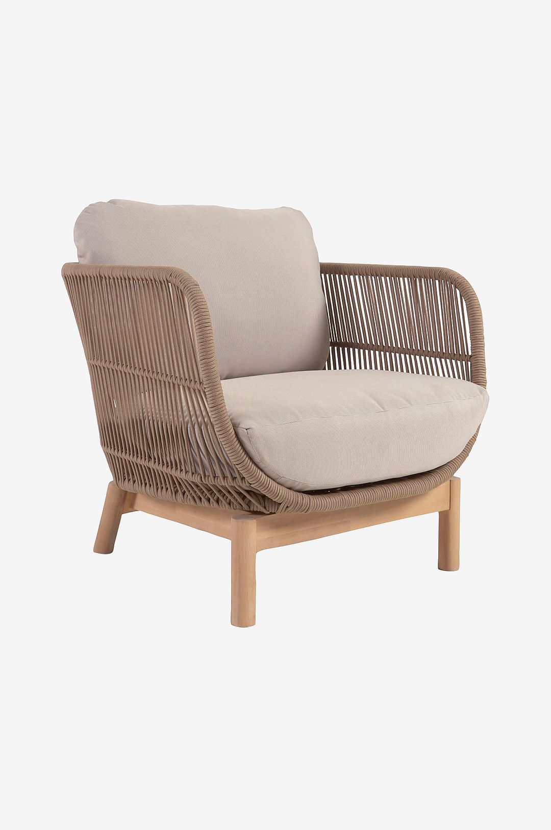 Kave Home – Karmstol Catalina, 2-pack – Brun – Loungemöbler – Från Homeroom