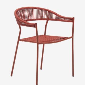 Kave Home – Karmstol Futadera, 4-pack – Brun – Matstolar – Från Homeroom