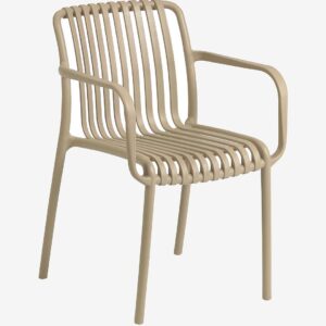 Kave Home – Karmstol Isabellini, 4-pack – Brun – Matstolar – Från Homeroom