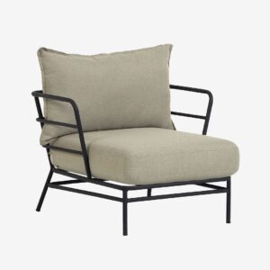 Kave Home – Karmstol Mareluz, 2-pack – Grå – Utefåtöljer – Från Homeroom