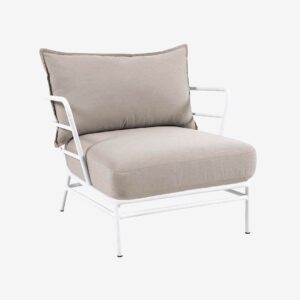 Kave Home – Karmstol Mareluz, 2-pack – Vit – Loungemöbler – Från Homeroom