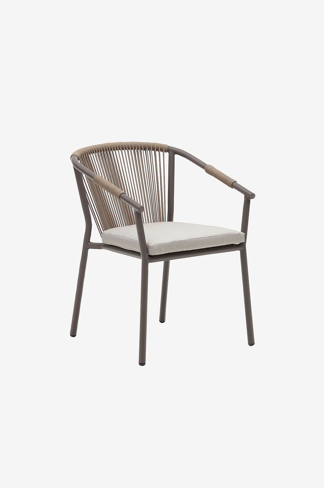 Kave Home – Karmstol Xelida, 4-pack – Brun – Matstolar – Från Homeroom