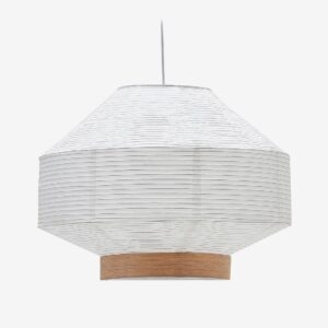 Kave Home – Lampskärm Hila Ø 55 cm – Vit – Takpendlar – Från Homeroom