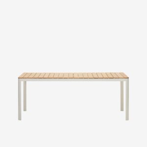 Kave Home – Matbord Bona, 100×200 cm – Vit – Matbord utomhus – Från Homeroom