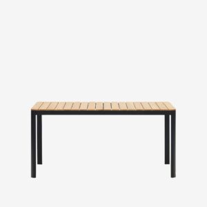 Kave Home – Matbord Bona 90 x 163 cm – Svart – Matbord utomhus – Från Homeroom