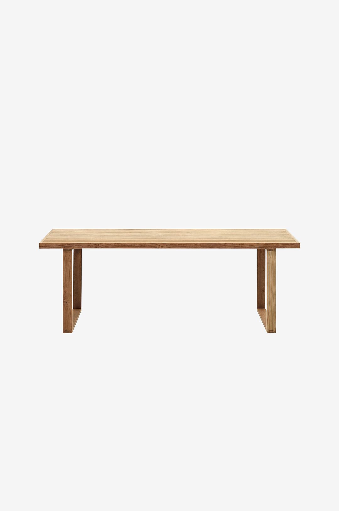 Kave Home - Matbord Canadell, 100 x 200 cm - Brun - Matbord utomhus - Från Homeroom