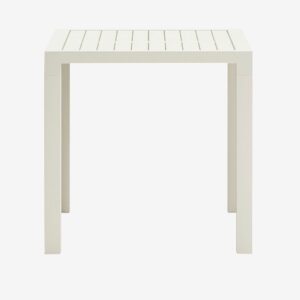 Kave Home – Matbord Culip, 77 x 77 cm – Vit – Matbord utomhus – Från Homeroom