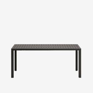 Kave Home – Matbord Culip, 90 x 180 cm – Grå – Matbord utomhus – Från Homeroom