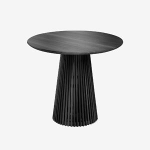 Kave Home – Matbord Jeanette, Ø 90 cm – Svart – Matbord – Från Homeroom