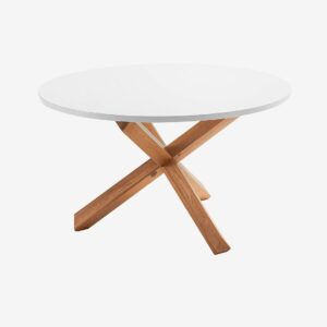 Kave Home – Matbord Lotus Ø 120 cm – Vit – Matbord – Från Homeroom