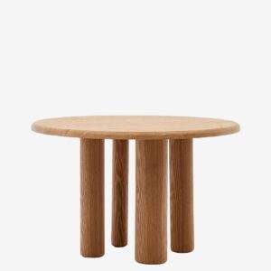 Kave Home – Matbord Mailen Ø 120 cm – Brun – Matbord – Från Homeroom