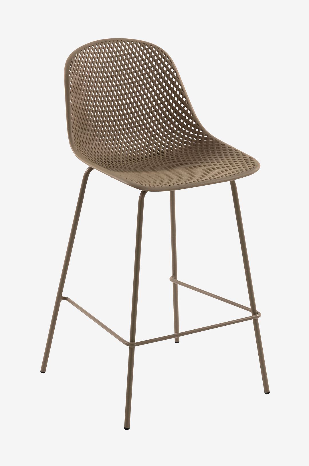 Kave Home – Pall Quinby sitthöjd 65 cm, 4-pack – Brun – Barstolar & pallar – Från Homeroom