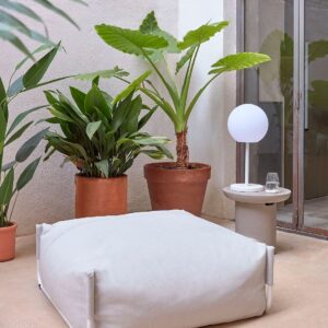 Kave Home – Puff Square – Grå – Utefåtöljer – Från Homeroom