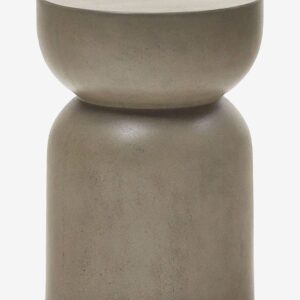 Kave Home – Sidobord Garbet, Ø 32 cm – Grå – Sidebord – Från Homeroom