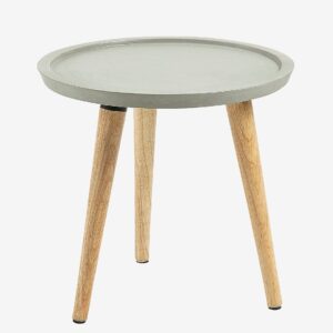 Kave Home – Sidobord, Livy Dia 40 – Grå – Småbord – Från Homeroom