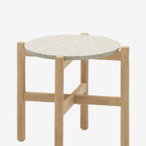 Kave Home – Sidobord Pola, Ø 55 cm – Brun – Sidebord – Från Homeroom