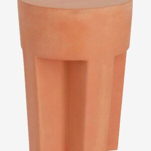 Kave Home – Sidobord Vilena, Ø 33 cm – Brun – Sidebord – Från Homeroom