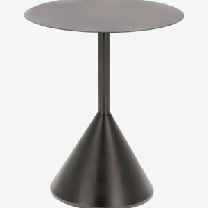 Kave Home – Sidobord Yinan, Diameter 48 cm – Svart – Småbord – Från Homeroom