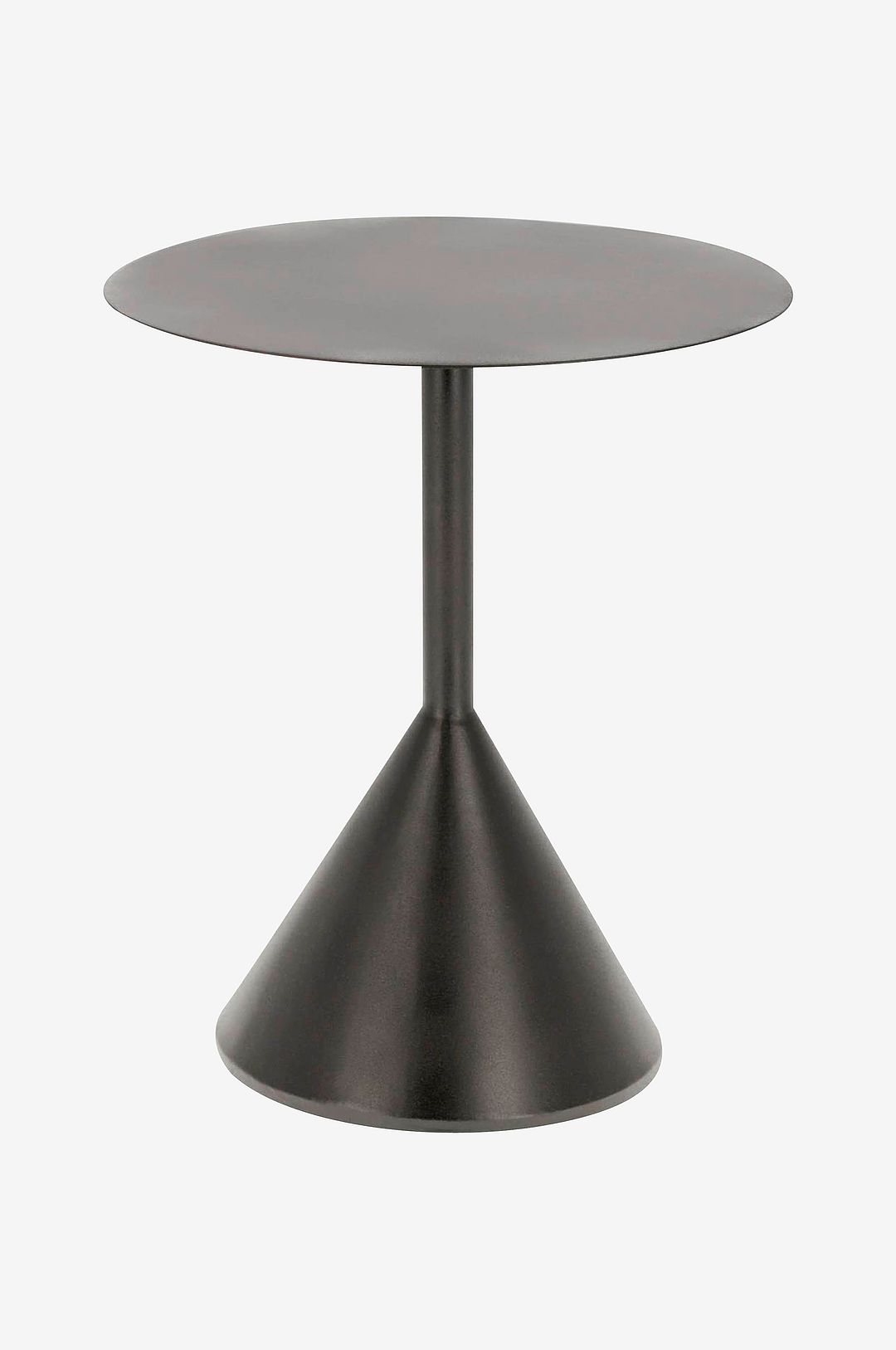 Kave Home - Sidobord Yinan, Diameter 48 cm - Svart - Småbord - Från Homeroom