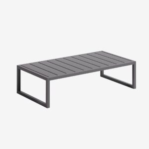 Kave Home – Soffbord Comova, 60 x 114 cm – Svart – Soffbord utomhus – Från Homeroom
