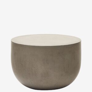 Kave Home – Soffbord Garbet, Ø 60 cm – Grå – Soffbord utomhus – Från Homeroom