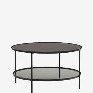 Kave Home – Soffbord Gilda, Ø 80 cm – Svart – Soffbord – Från Homeroom
