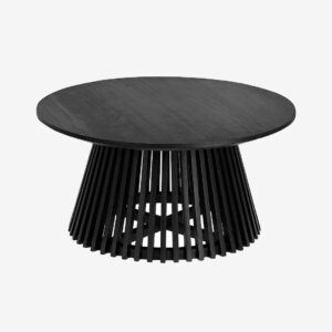 Kave Home – Soffbord Jeanette Ø 80 cm – Svart – Soffbord – Från Homeroom