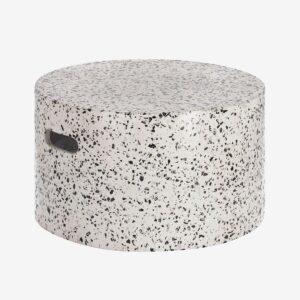 Kave Home – Soffbord Jenell, Ø 52 cm – Vit – Soffbord utomhus – Från Homeroom