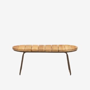 Kave Home – Soffbord Salguer, 50×100 cm – Brun – Soffbord utomhus – Från Homeroom