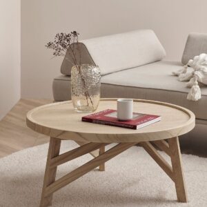 Kave Home – Soffbord THAIS minditrä/grå – Flerfärgad – Soffbord – Från Homeroom