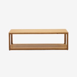 Kave Home – Soffbord massiv ek Maymai 140 x 70 cm – Brun – Soffbord – Från Homeroom