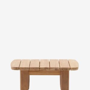 Kave Home – Tirant sidobord tillverkat av massivt teakträ 100% Fsc 70 x 70 cm – Brun – Sidebord – Från Homeroom