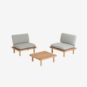 Kave Home – Trädgårdsset Viridis – Flerfärgad – Loungemöbler – Från Homeroom