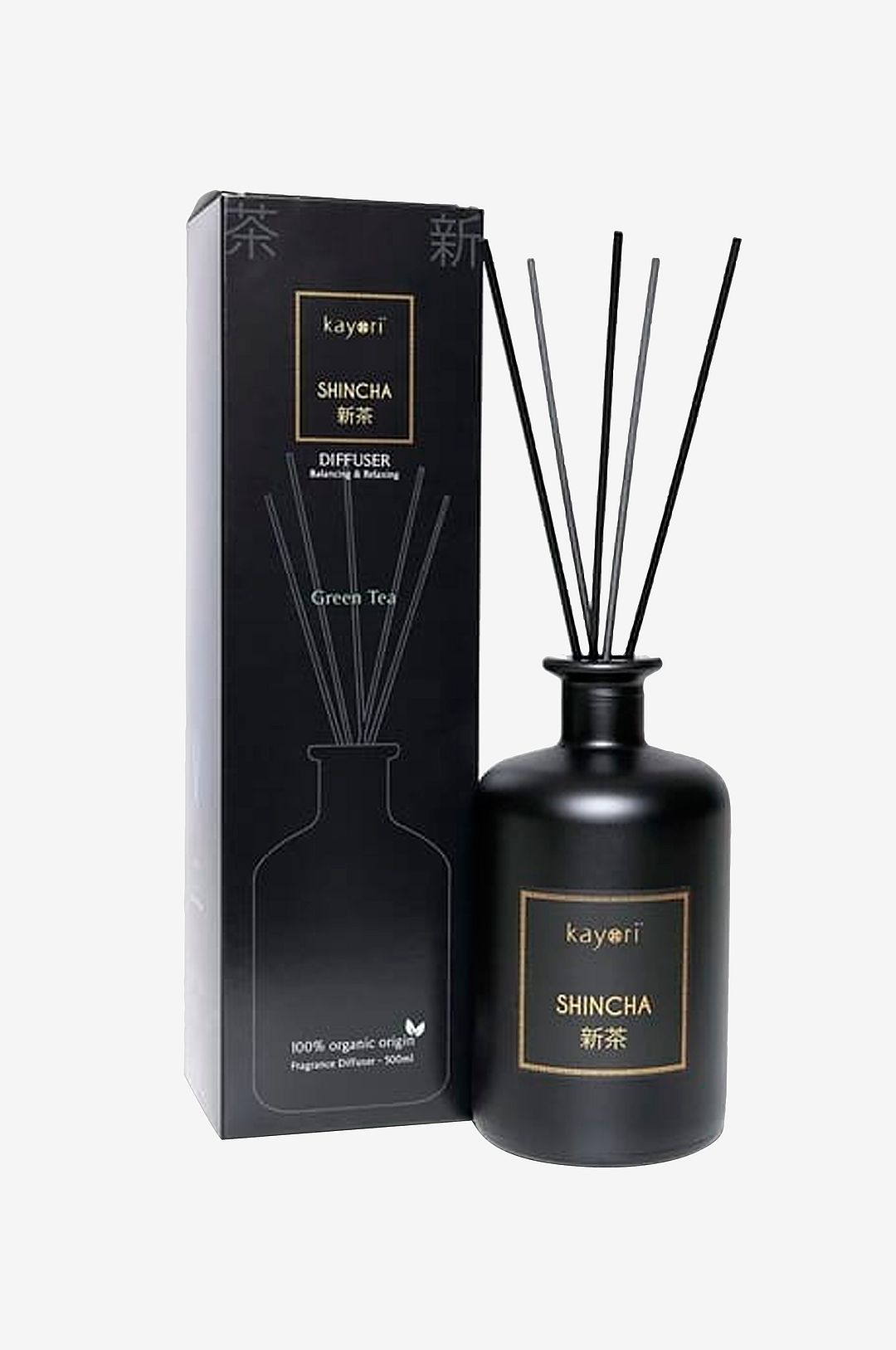 Kayori – Doftpinnar – 500ml – Shincha – Svart – Doftljus & doftpinnar – Från Homeroom