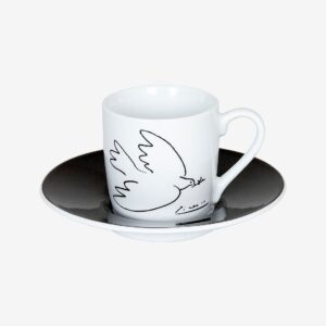Könitz – Espressokopp med fat Picasso – Vit – Koppar & muggar – Från Homeroom
