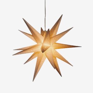 Konstsmide – 3-D Pappersstjärna LED höjd 60 cm – Vit – Adventsstjärnor – Från Homeroom