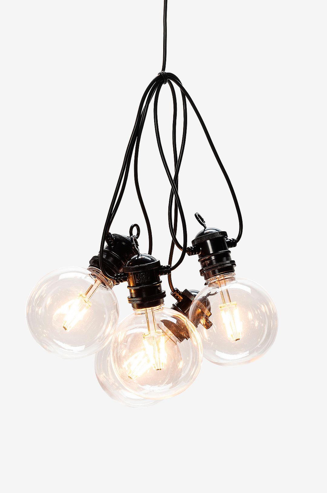 Konstsmide – B/O Slinga 10 LED Solpanel – Svart – Ljusslingor – Från Homeroom