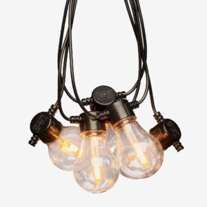 Konstsmide – B/O Slinga 10 LED Solpanel – Svart – Ljusslingor – Från Homeroom