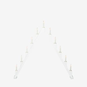 Konstsmide – Elljusstake 11 ljus vikbar 82cm – Vit – Adventsljusstakar – Från Homeroom